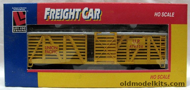 Life-Like HO UP (Union Pacific) Stock Car - HO Scale, 21906 plastic model kit